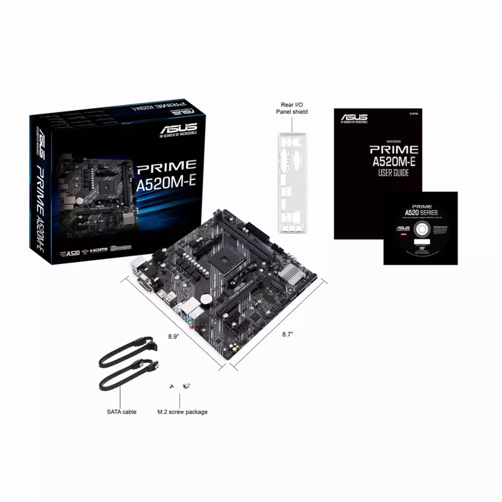 Дънна платка ASUS PRIME A520M-E