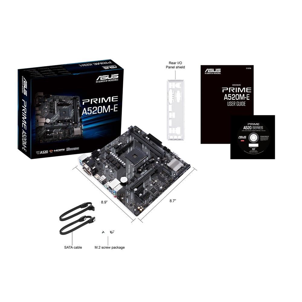Дънна платка ASUS PRIME A520M-E