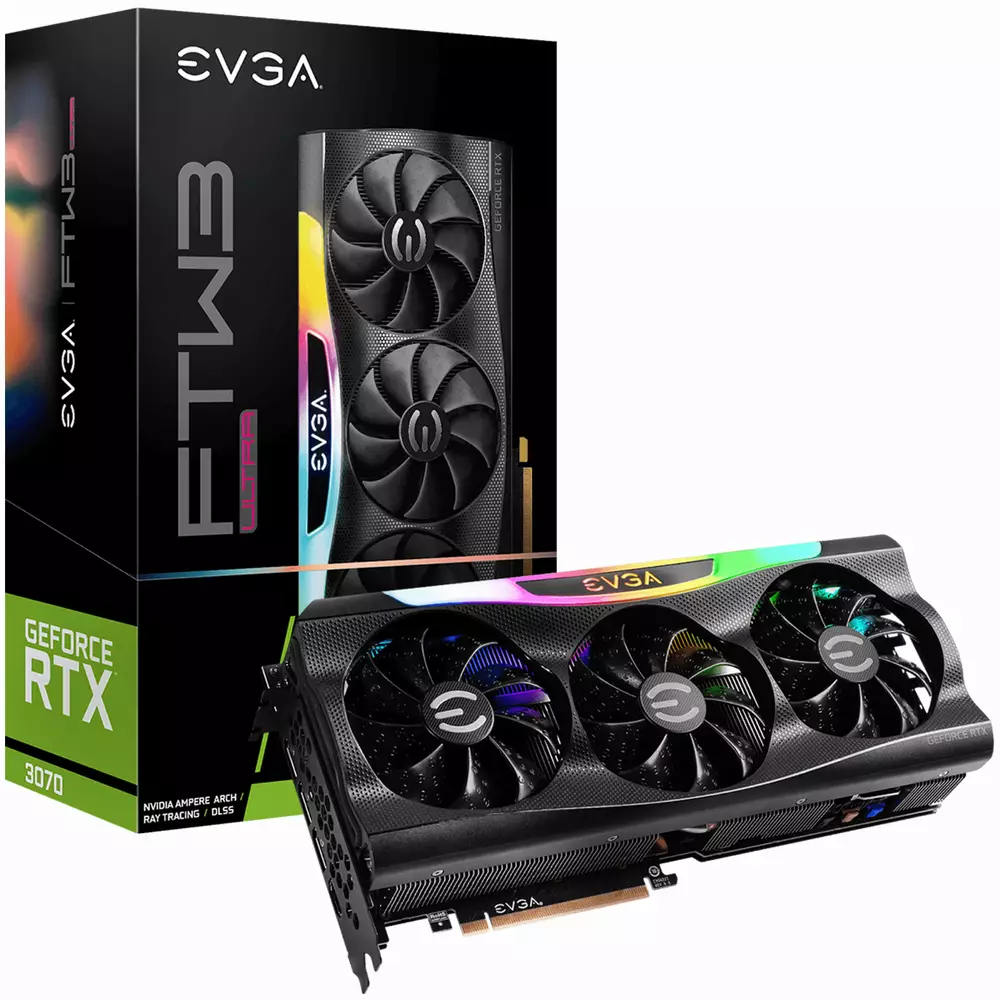Видео карта EVGA GeForce RTX 3070 FTW3 ULTRA GAMING 8GB