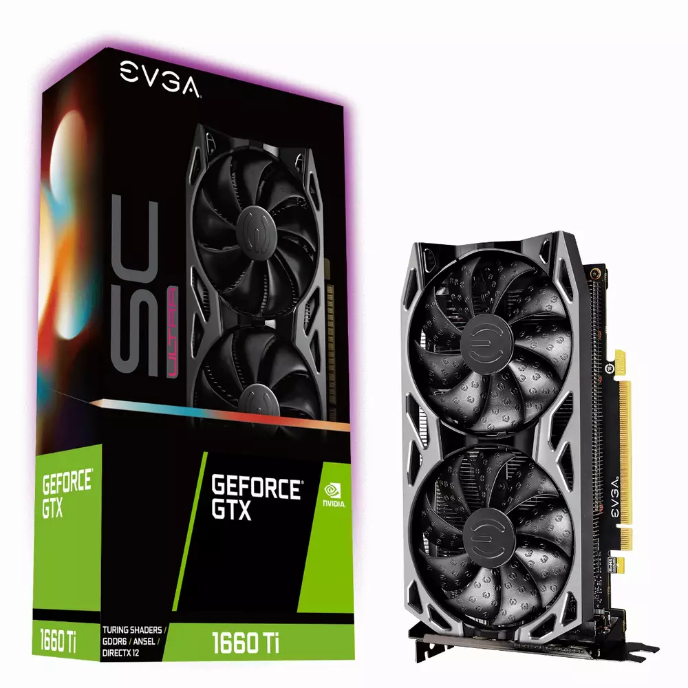 Видео карта EVGA GeForce GTX 1660Ti SC ULTRA GAMING 6GB