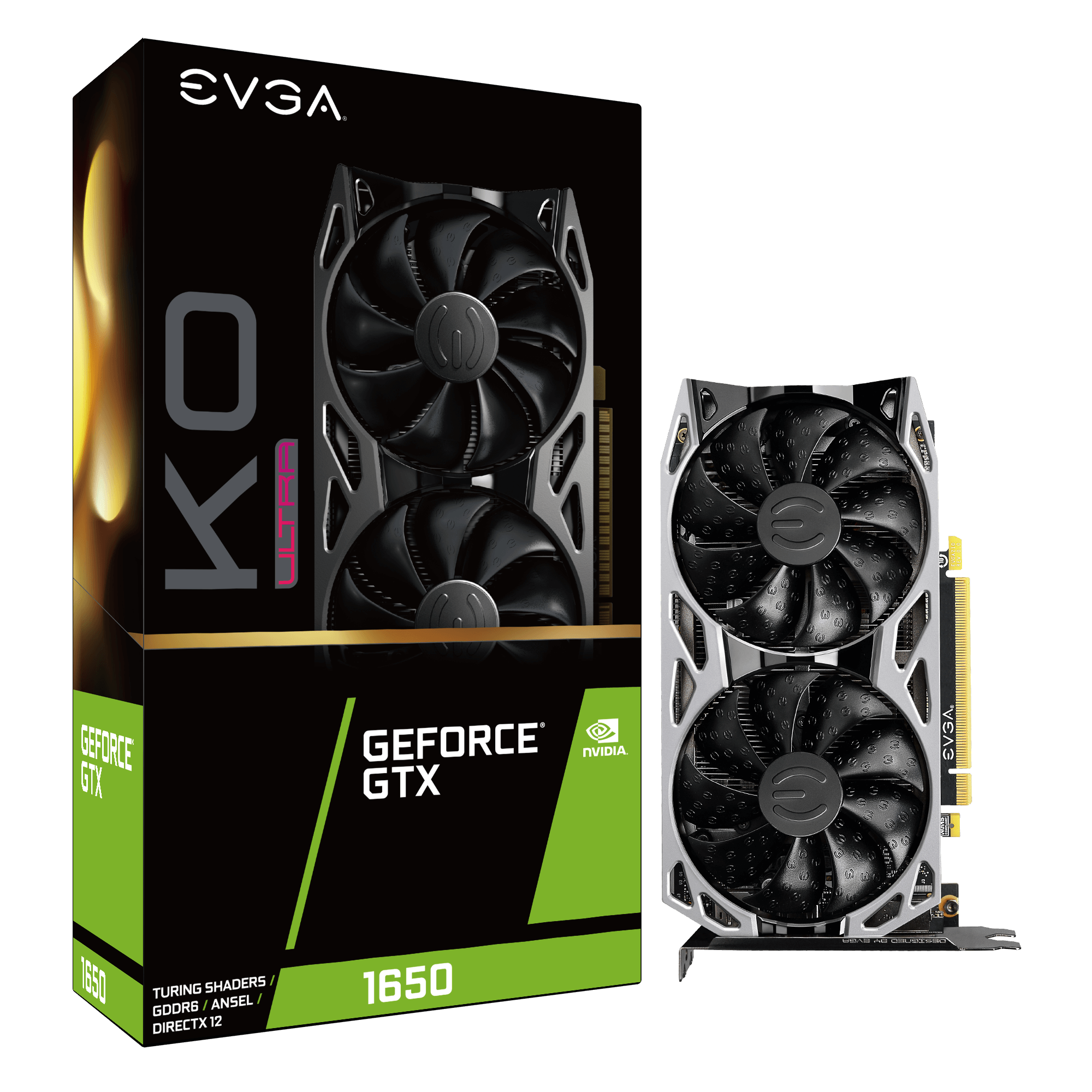 Видео карта EVGA GeForce GTX 1650 KO ULTRA GAMING 4GB