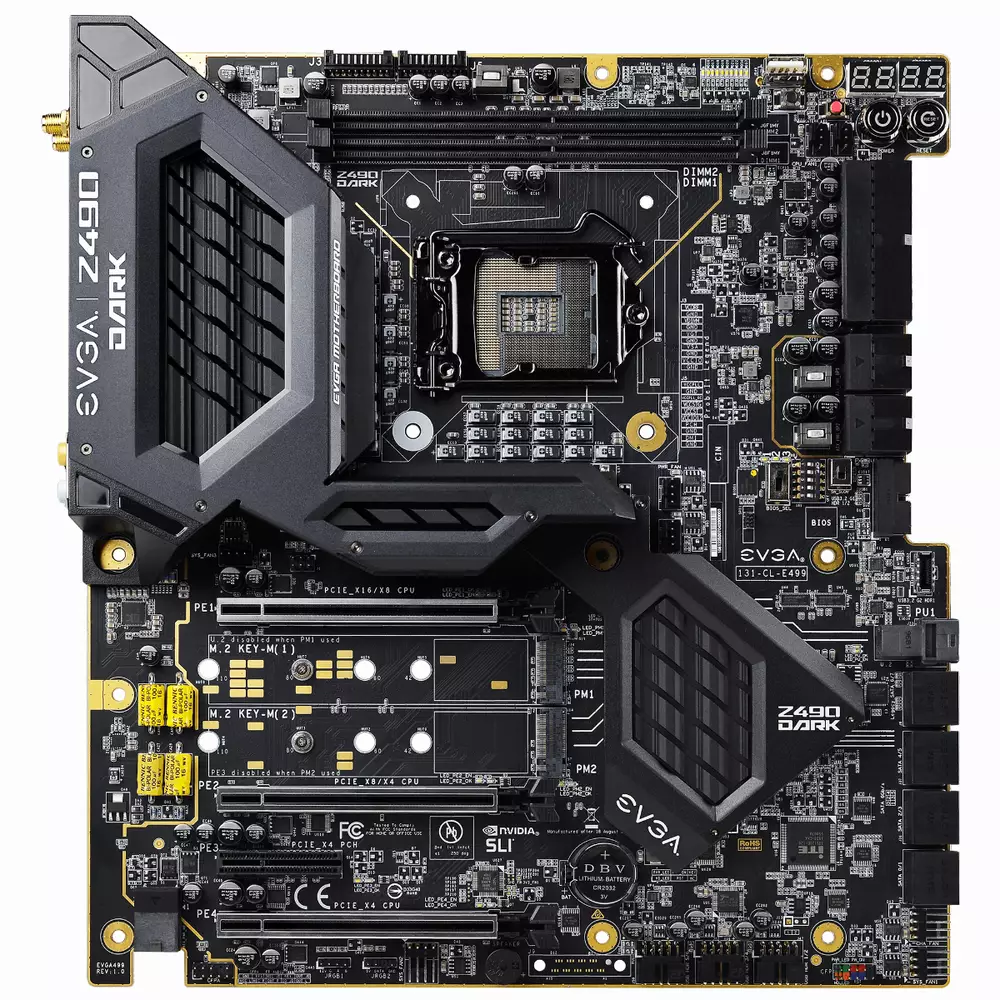 Дънна платка EVGA Z490 DARK K|NGP|N Edition (WI-FI 6)