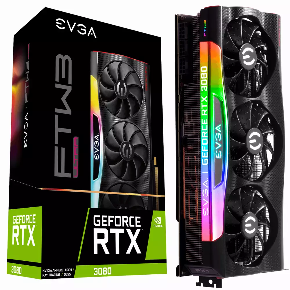Видео карта EVGA GeForce RTX 3080 FTW3 ULTRA GAMING 10GB