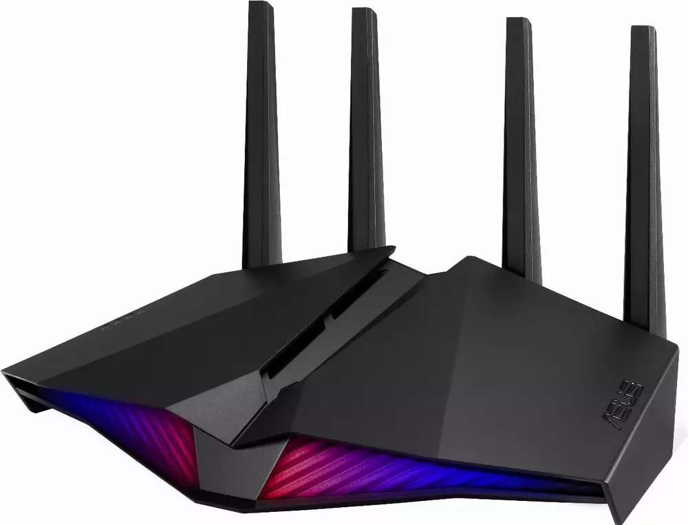 Безжичен рутер Asus RT-AX82U AX5400 Dual Band WiFi 6 (802.11ax) Gaming,PS5 Compatible, RGB, AI Mesh, Gigabit, USB 3.2