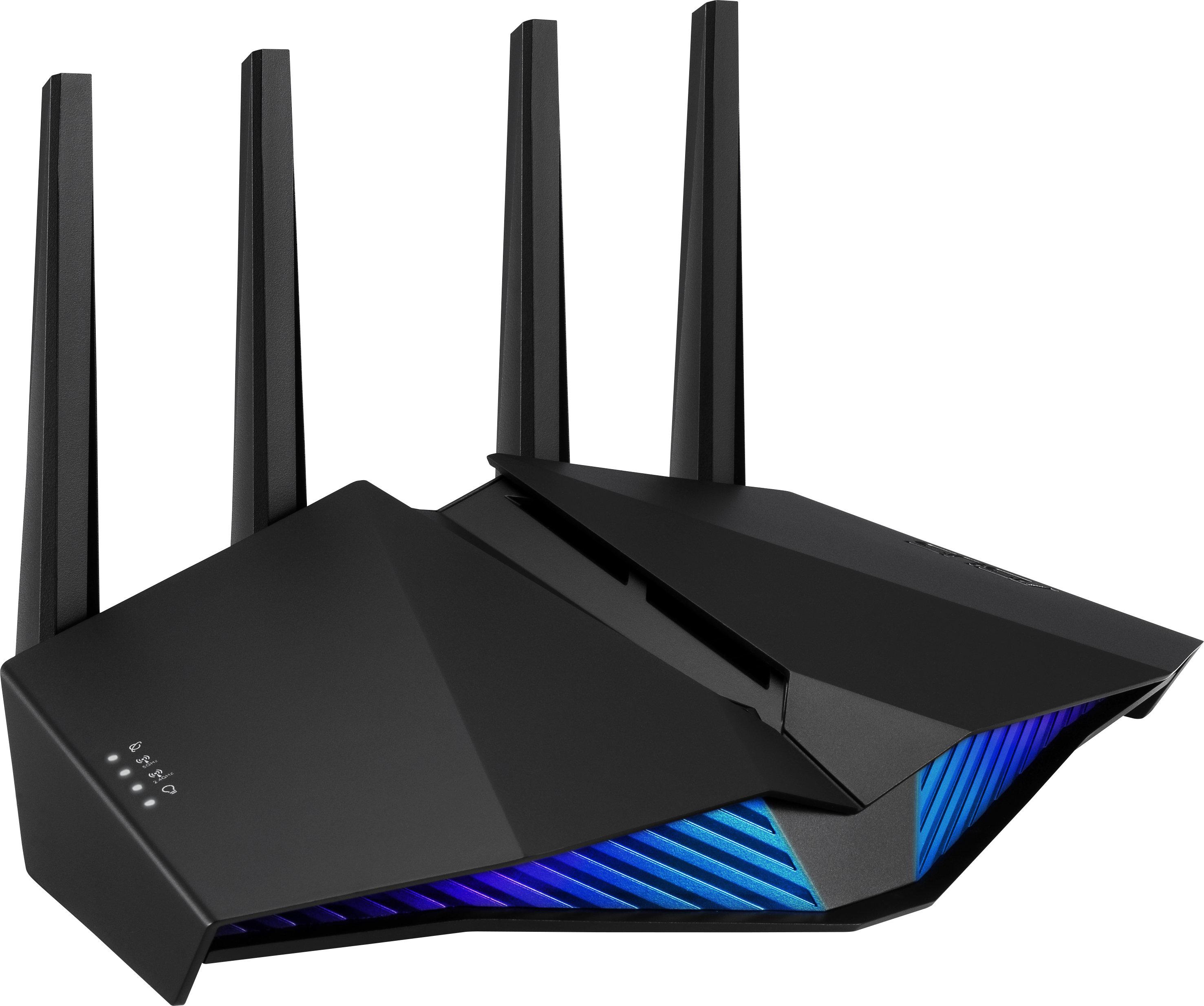 Безжичен рутер Asus RT-AX82U AX5400 Dual Band WiFi 6 (802.11ax) Gaming,PS5 Compatible, RGB, AI Mesh, Gigabit, USB 3.2