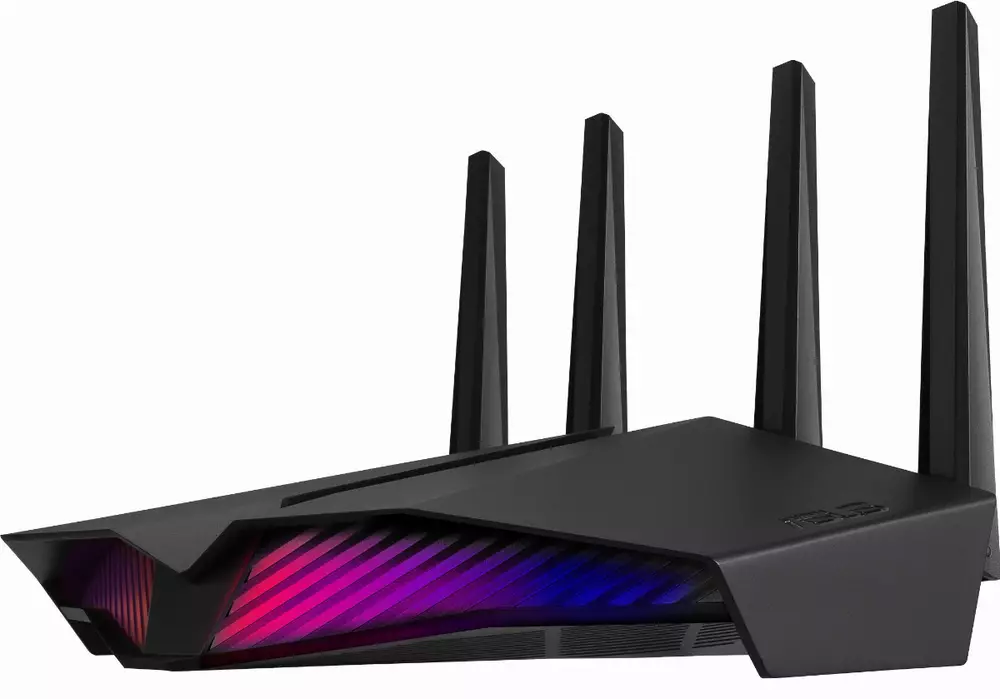 Безжичен рутер Asus RT-AX82U AX5400 Dual Band WiFi 6 (802.11ax) Gaming,PS5 Compatible, RGB, AI Mesh, Gigabit, USB 3.2