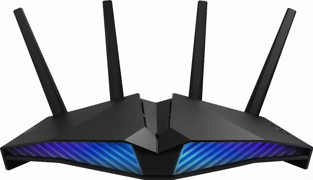Безжичен рутер Asus RT-AX82U AX5400 Dual Band WiFi 6 (802.11ax) Gaming,PS5 Compatible, RGB, AI Mesh, Gigabit, USB 3.2