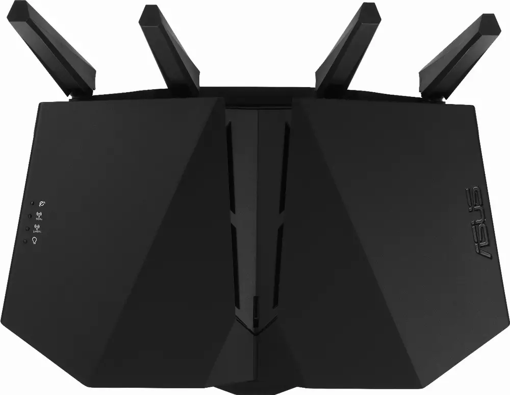 Безжичен рутер Asus RT-AX82U AX5400 Dual Band WiFi 6 (802.11ax) Gaming,PS5 Compatible, RGB, AI Mesh, Gigabit, USB 3.2