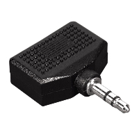 Преходник HAMA, Стерео жак мъжко 3,5 mm - 2 x 3.5 mm женски жак