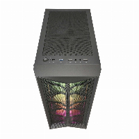 Кутия Estillo CMT211A RGB TG Mid-Tower Черна