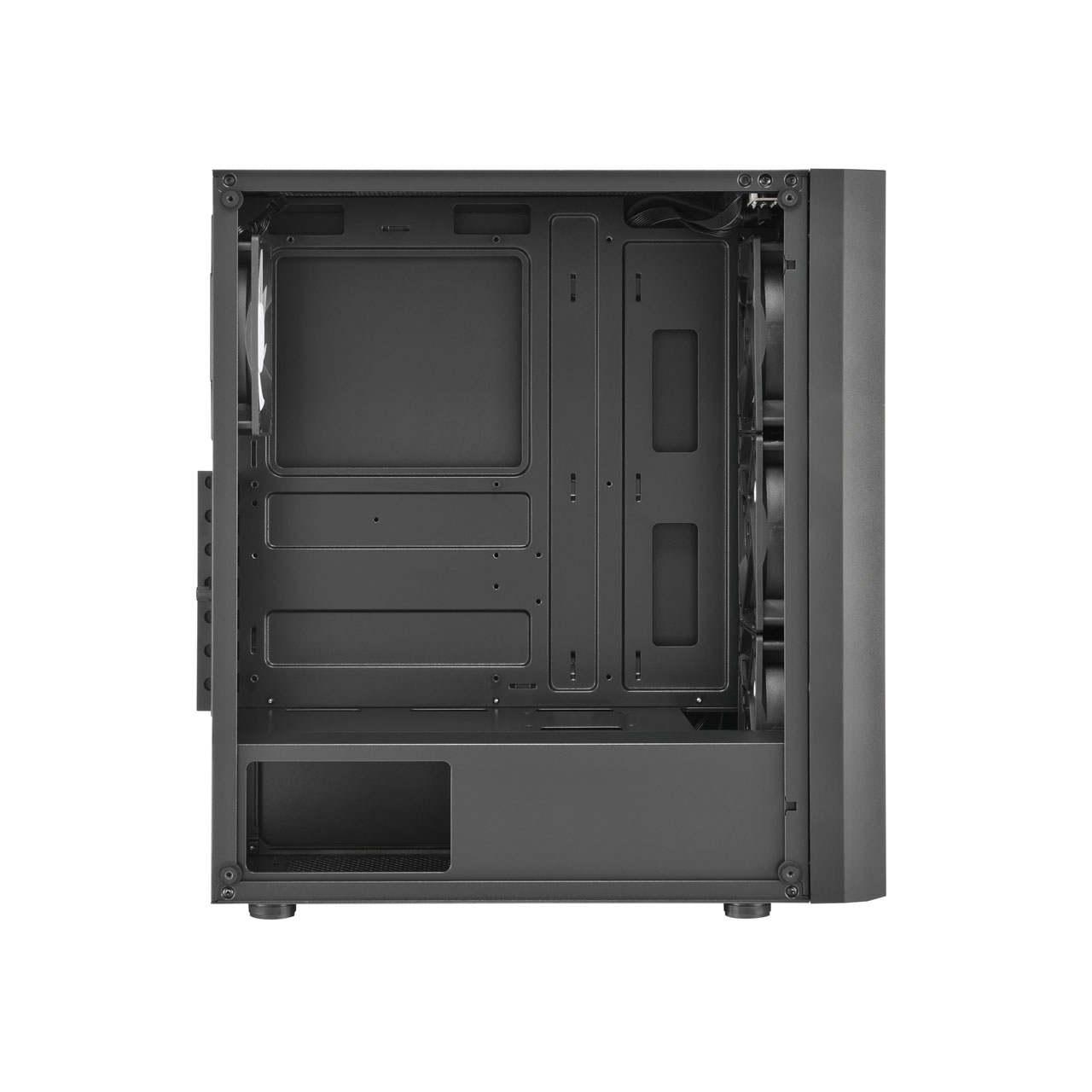 Кутия Estillo CMT211A RGB TG Mid-Tower Черна
