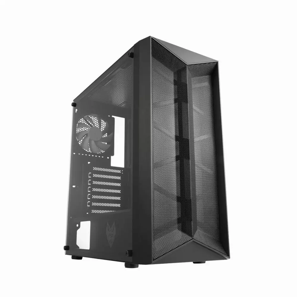 Кутия Estillo CMT211 RGB TG Mid-Tower Черна