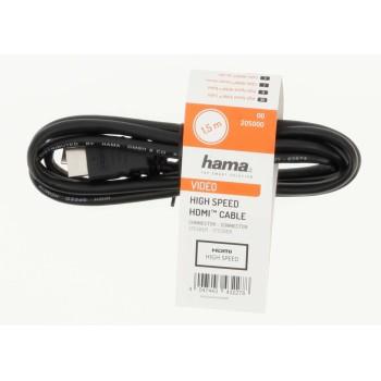 Кабел HAMA HDMI 205001, мъжко-мъжко, 3 м, Екраниран