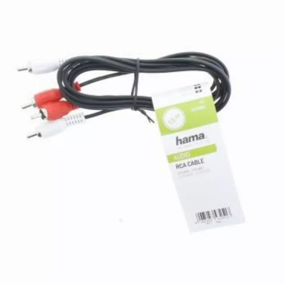 Аудио кабел HAMA 205085, 2 x Чинч-2 x Чинч, 1,5м
