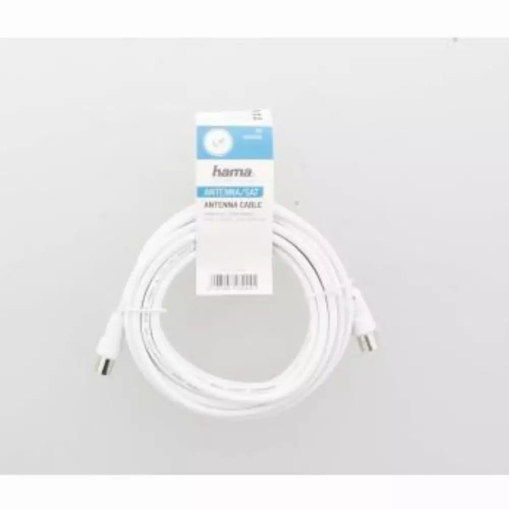 Антенен кабел HAMA 205031 коаксиален мъжко - коаксиален женско, 10 м, 75dB, екраниран