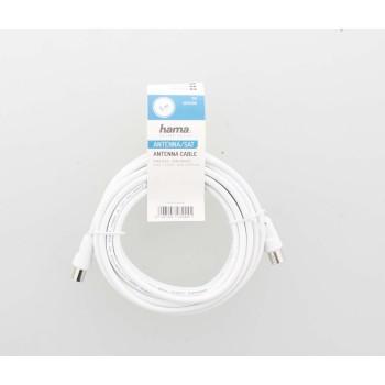 Антенен кабел HAMA 205031 коаксиален мъжко - коаксиален женско, 10 м, 75dB, екраниран