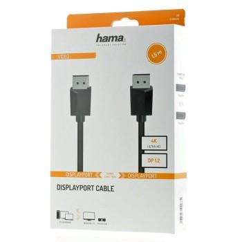 Кабел HAMA 200696 DisplayPort 1.2 мъжко - DisplayPort 1.2 мъжко, 1.5 m, Ultra-HD 4K, двойно-екраниран