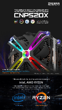 Охладител за процесор Zalman CNPS20X aRGB CPU Cooler 2 x 140mm