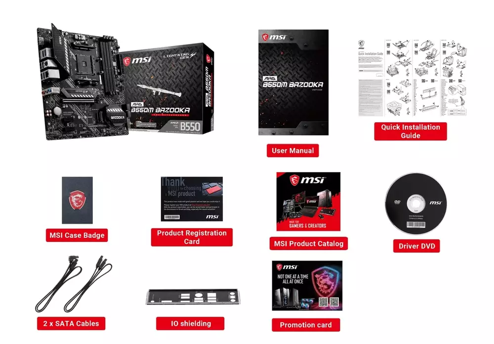 Дънна платка MSI MAG B550M BAZOOKA