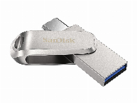 USB памет SanDisk Ultra Dual Drive Luxe, 32GB, USB 3.1 Gen 1, USB-C, Сребрист