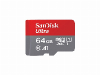Карта памет SANDISK Ultra microSDHC, 64GB, A1, UHS-I, U1, Class 10, 120MB/s, Адаптер