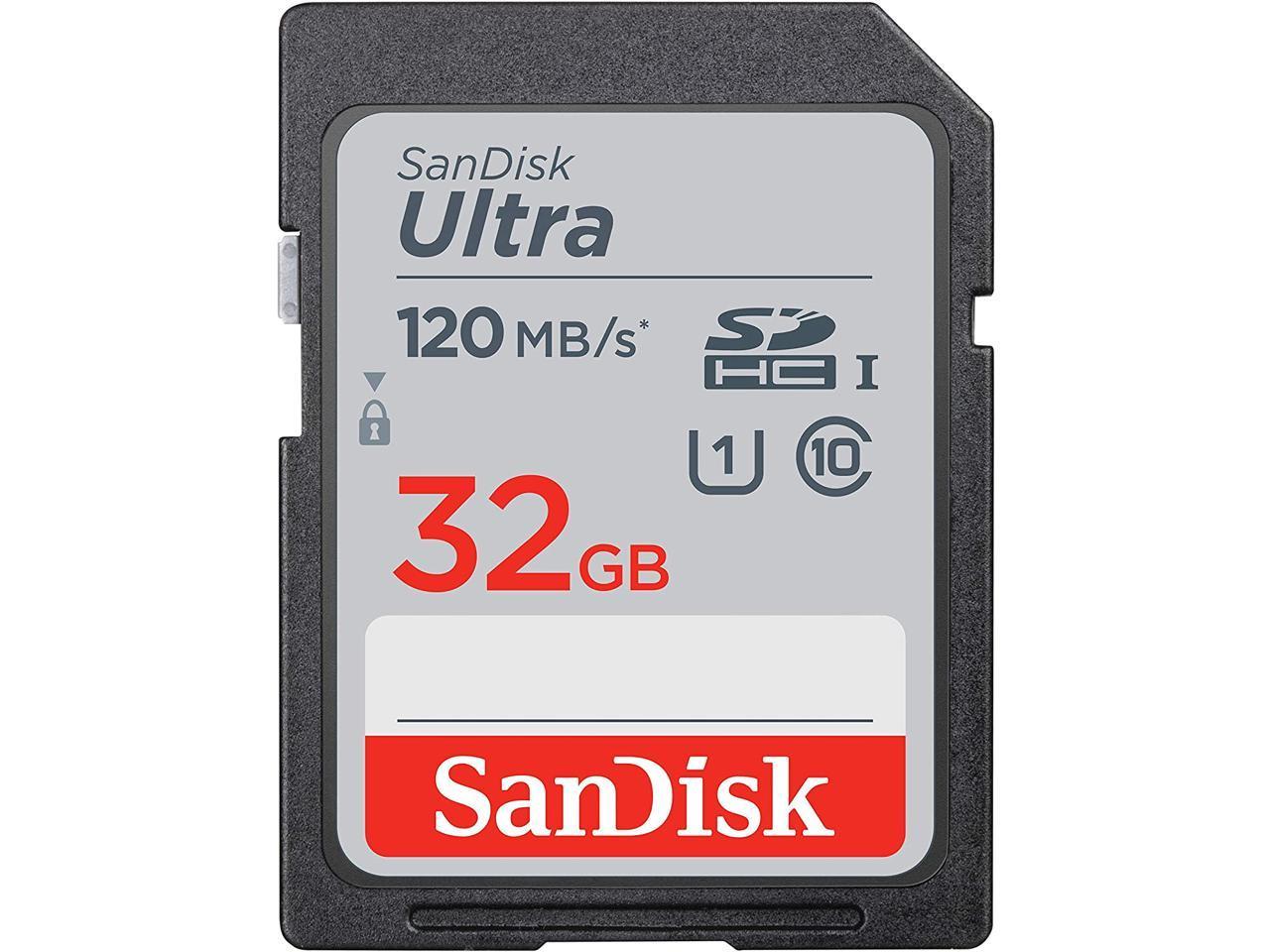 Карта памет SANDISK Ultra SDHC, 32GB, Class 10, U1, 120 Mb/s