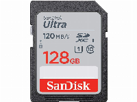 Карта памет SANDISK Ultra SDHC, 128GB, Class 10, U1, 120 Mb/s