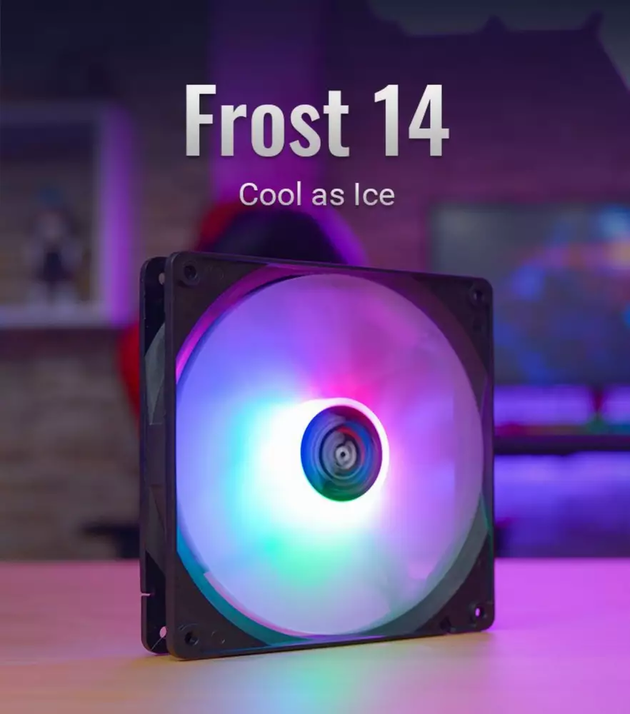 Вентилатор AeroCool Frost 14 Fan 140 mm Fixed RGB - ACF4-FS10117.11