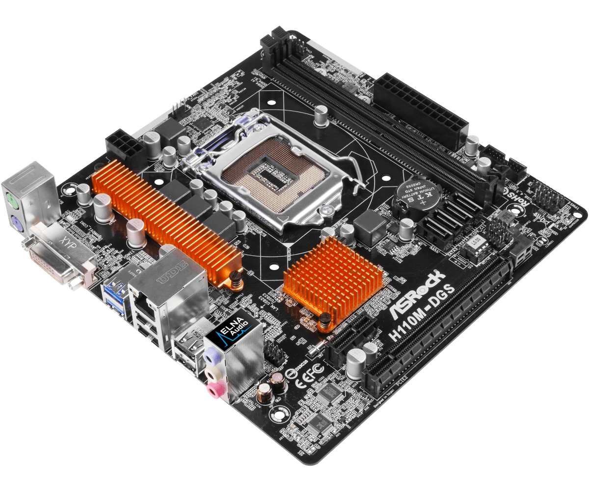 Дънна платка ASROCK H110M-DGS