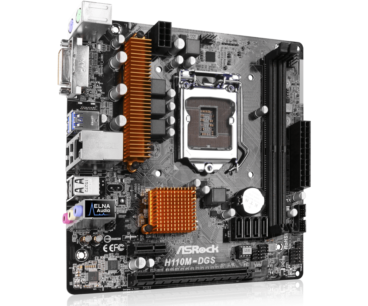 Дънна платка ASROCK H110M-DGS