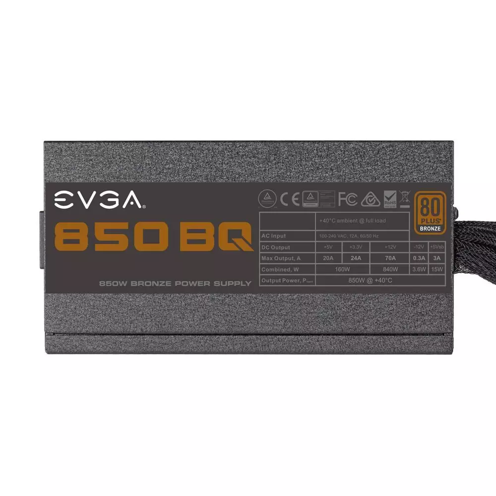 Захранване EVGA 850 BQ 850W 80+ BRONZE Semi Modular