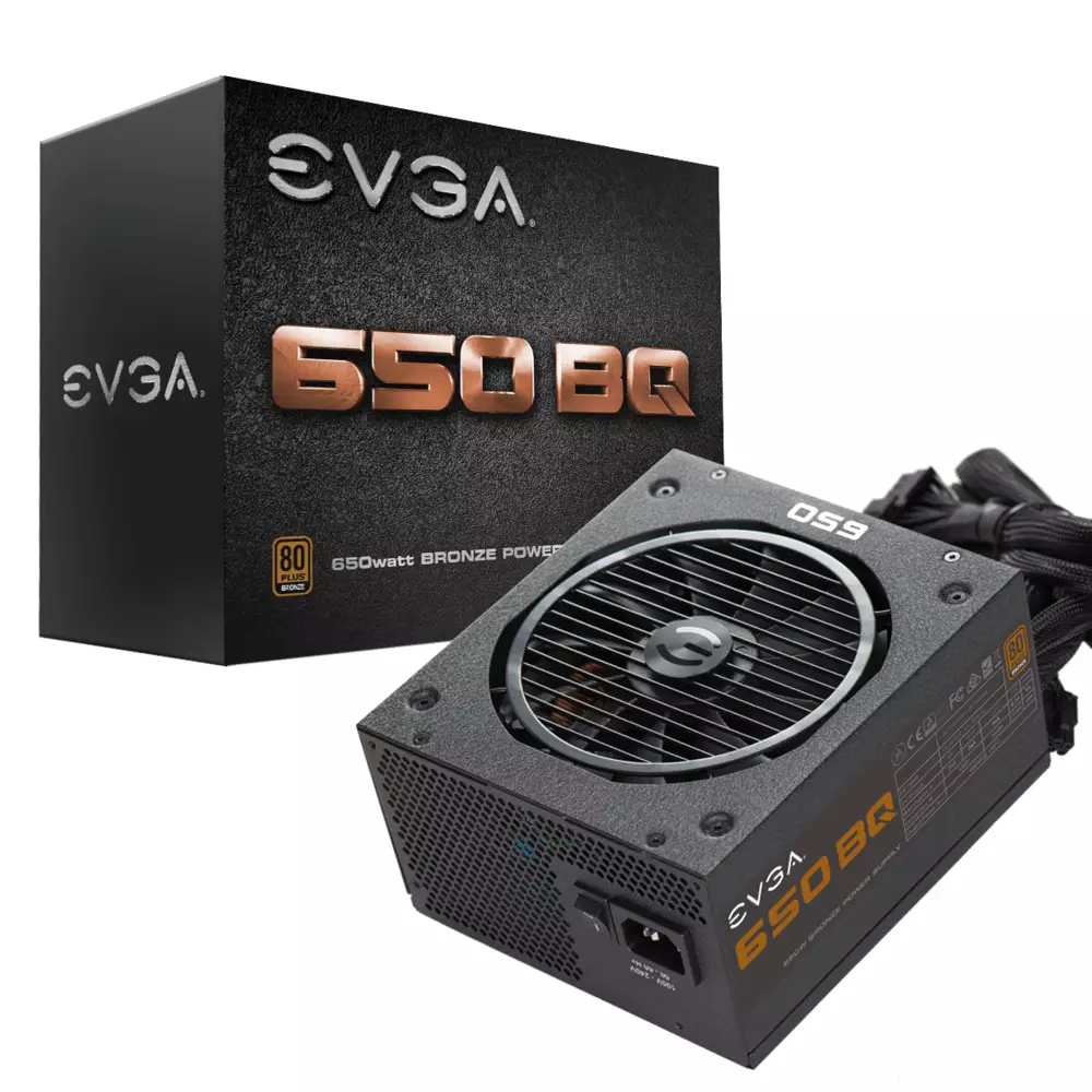 Захранване EVGA 650BQ 650W 80+ Bronze Semi Modular
