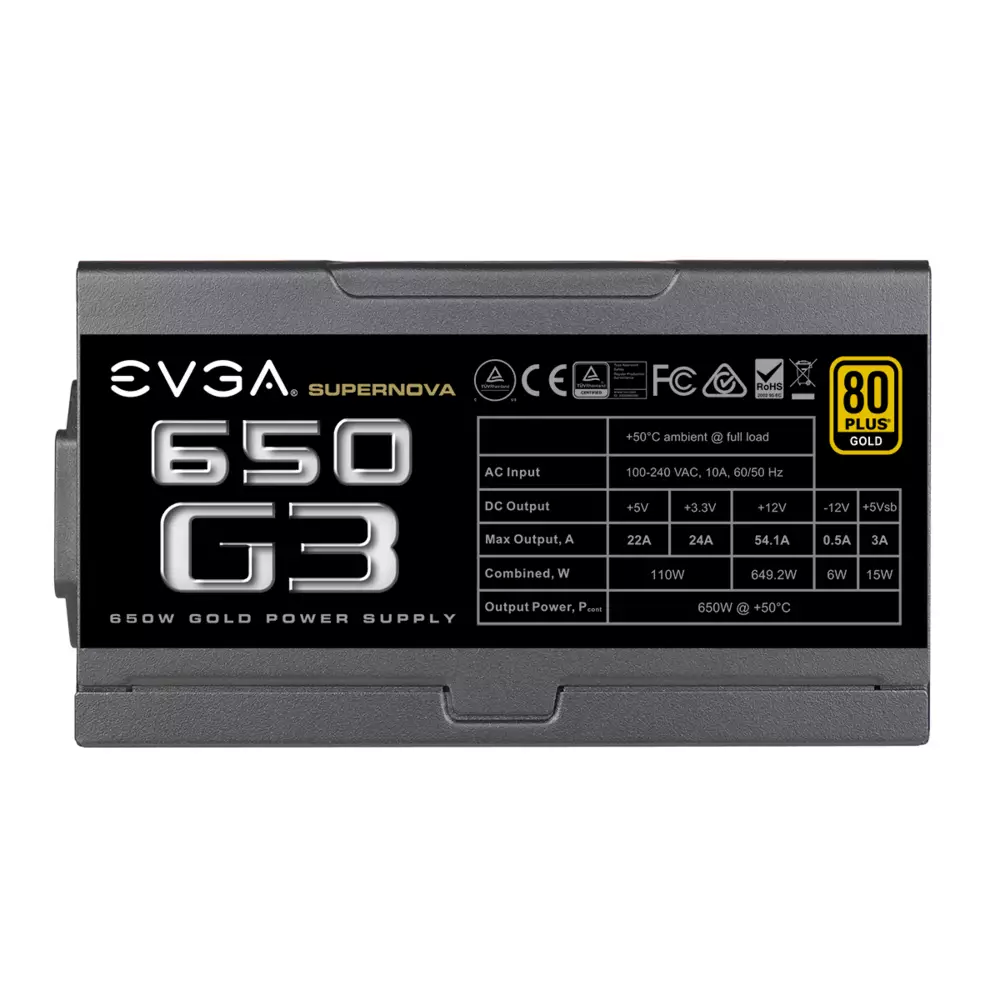 Захранване EVGA SuperNOVA 650 G3 80+ Gold 650W Full Modular