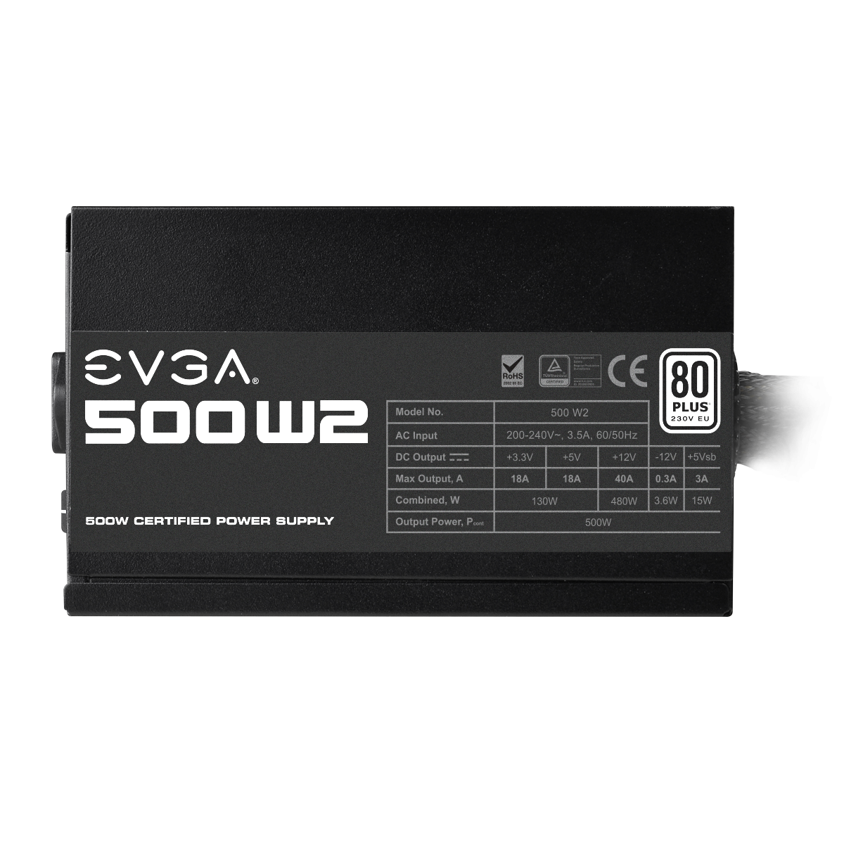Захранване EVGA 500 W2, 500W 80+