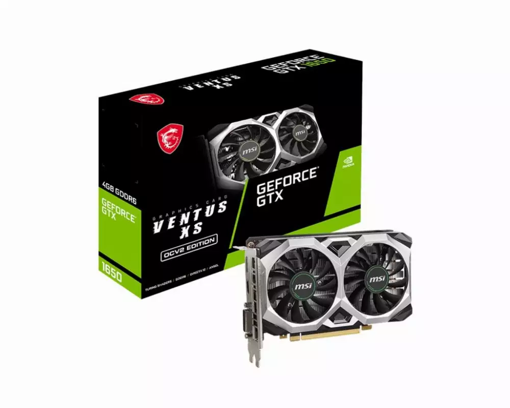 Видео карта MSI GeForce GTX 1650 D6 VENTUS XS OCV2 4GB