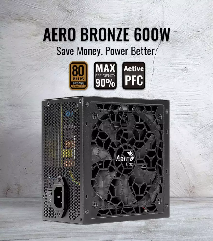  Захранване AeroCool AERO 600W 80+ Bronze PSU