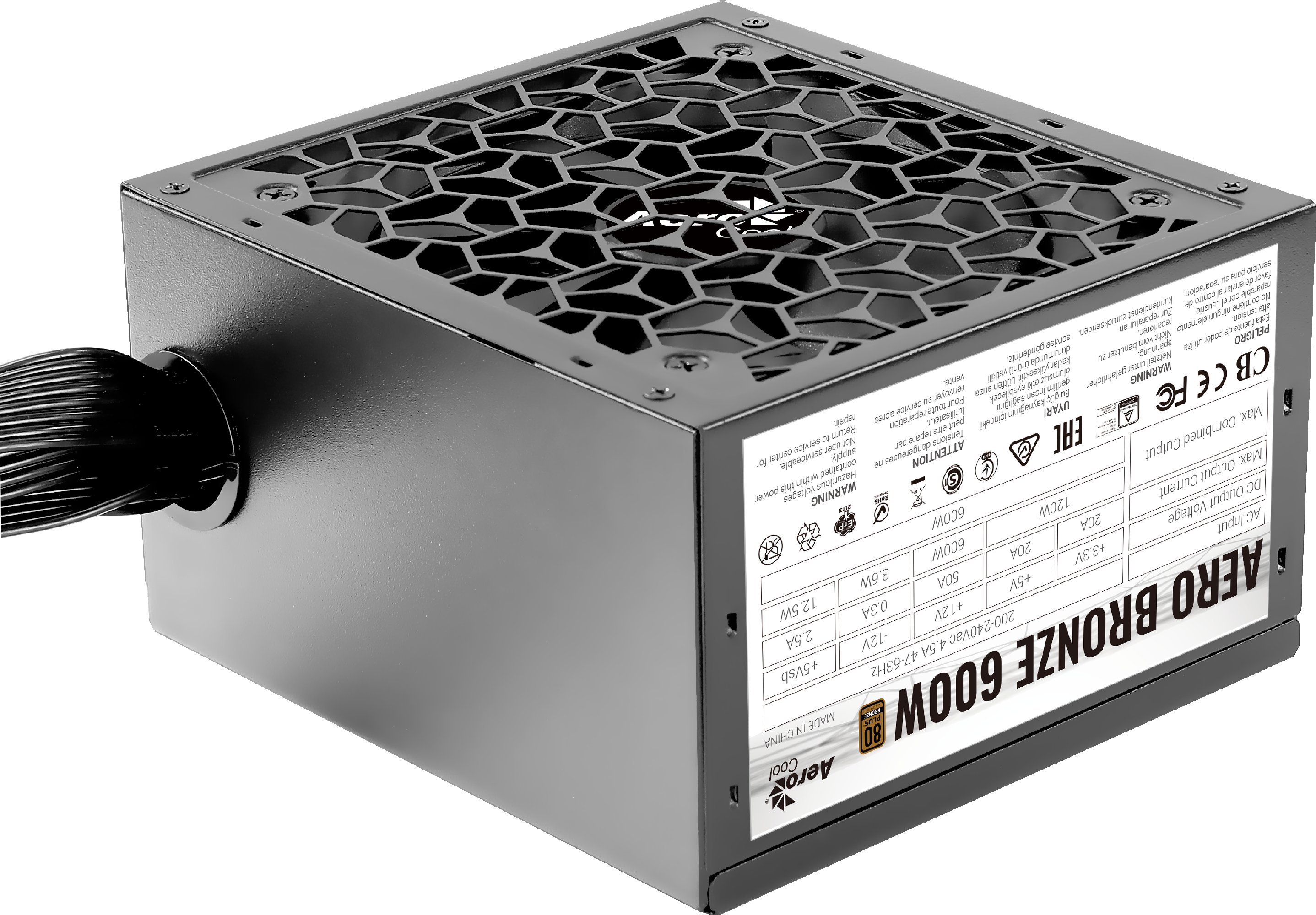  Захранване AeroCool AERO 600W 80+ Bronze PSU