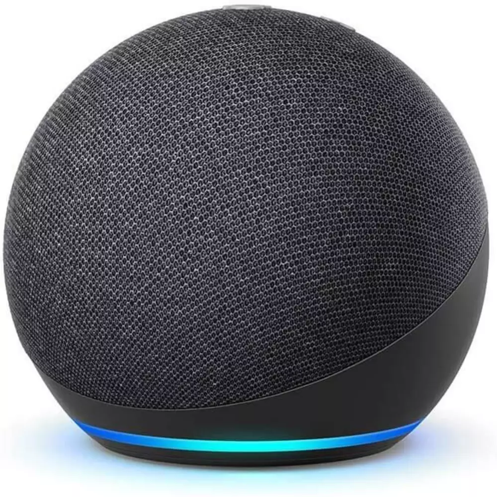 Преносима смарт тонколона Amazon Echo Dot 4 Charcoal, гласов асистент, Черен