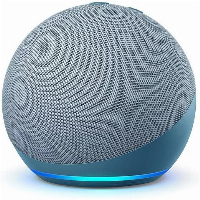 Преносима смарт тонколона Amazon Echo Dot 4 Charcoal, гласов асистент, Син