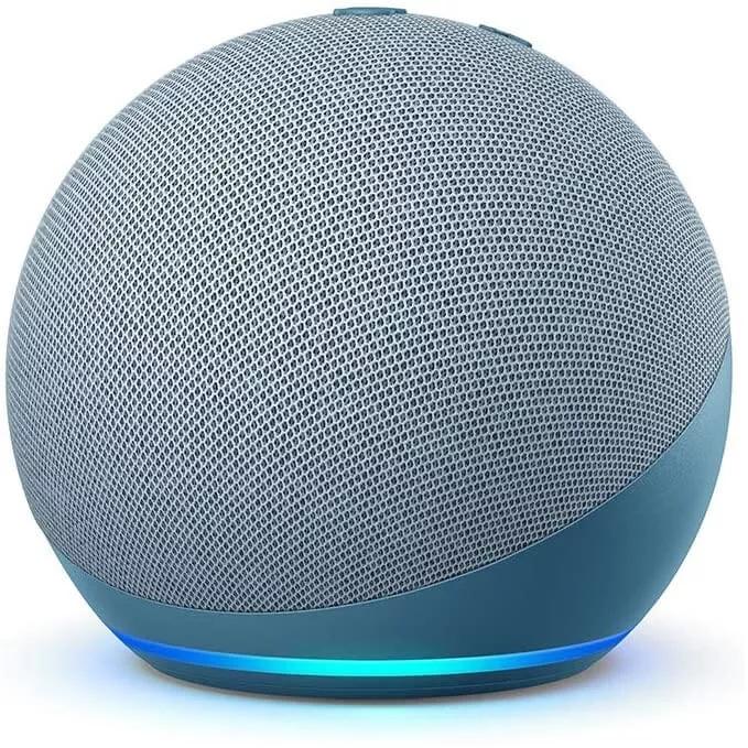 Преносима смарт тонколона Amazon Echo Dot 4 Charcoal, гласов асистент, Син