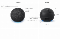 Преносима смарт тонколона Amazon Echo Dot 4 Charcoal, гласов асистент, Син