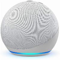 Преносима смарт тонколона Amazon Echo Dot 4 Charcoal, гласов асистент, Бял