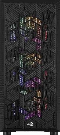 Кутия AeroCool Hive v2 FRGB, Mid Tower, Черен