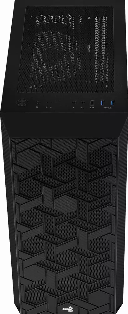 Кутия AeroCool Hive v2 FRGB, Mid Tower, Черен