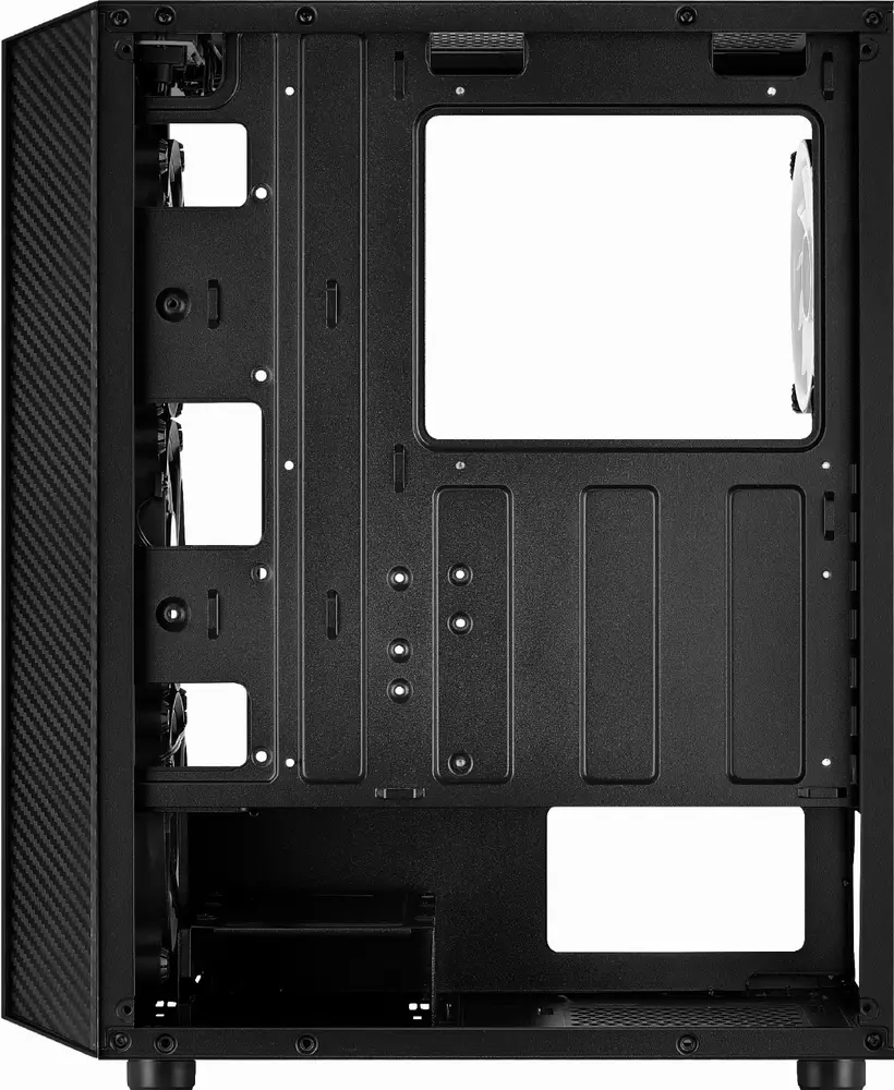 Кутия AeroCool Hive v2 FRGB, Mid Tower, Черен
