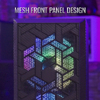 Кутия AeroCool Hive v2 FRGB, Mid Tower, Черен