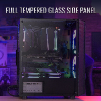 Кутия AeroCool Hive v2 FRGB, Mid Tower, Черен