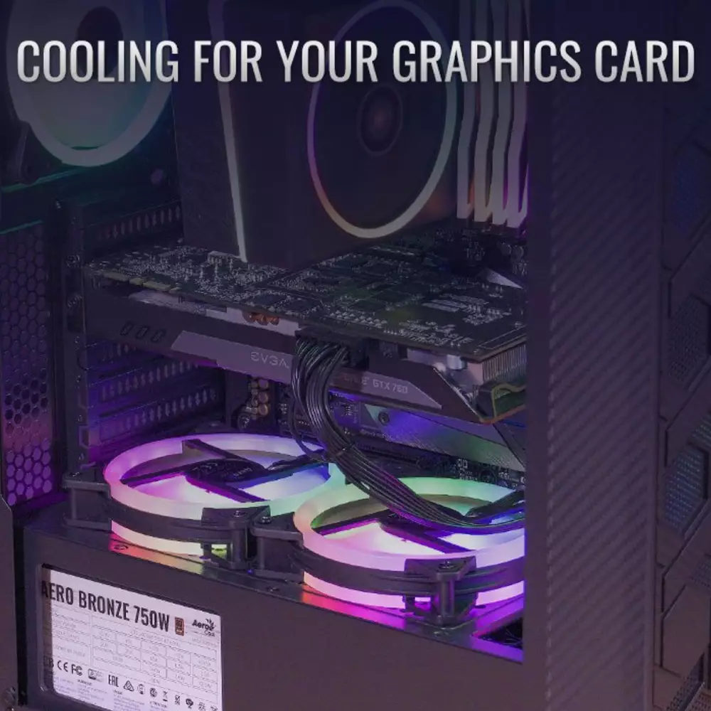 Кутия AeroCool Hive v2 FRGB, Mid Tower, Черен