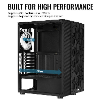 Кутия AeroCool Hive v2 FRGB, Mid Tower, Черен
