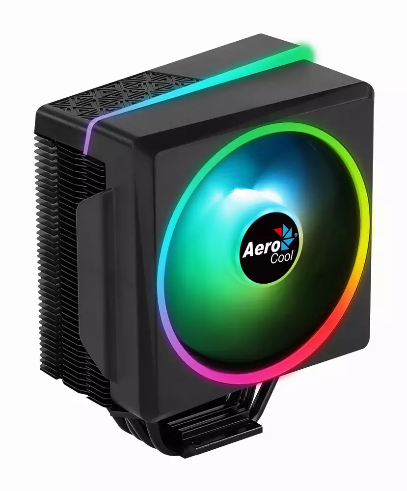 Охладител за процесор AeroCool Cylon 4F BLACK aRGB PWM 
